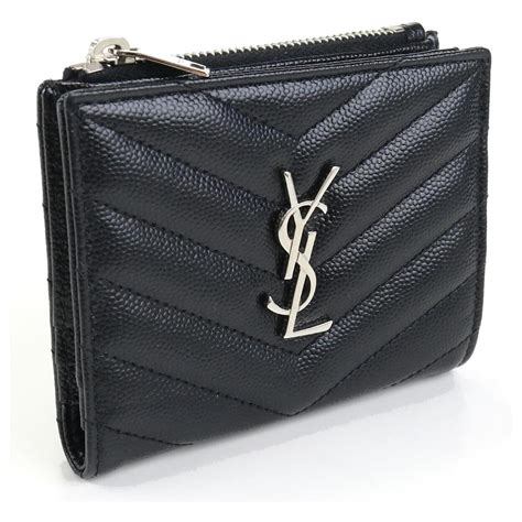 ysl bifold zip wallet|ysl monogram wallet.